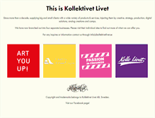 Tablet Screenshot of kollektivetlivet.se